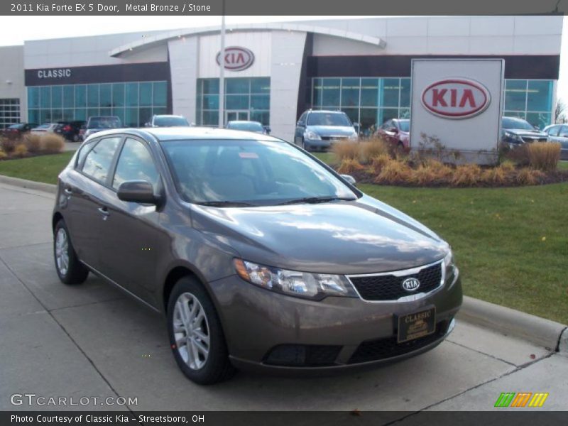 Metal Bronze / Stone 2011 Kia Forte EX 5 Door