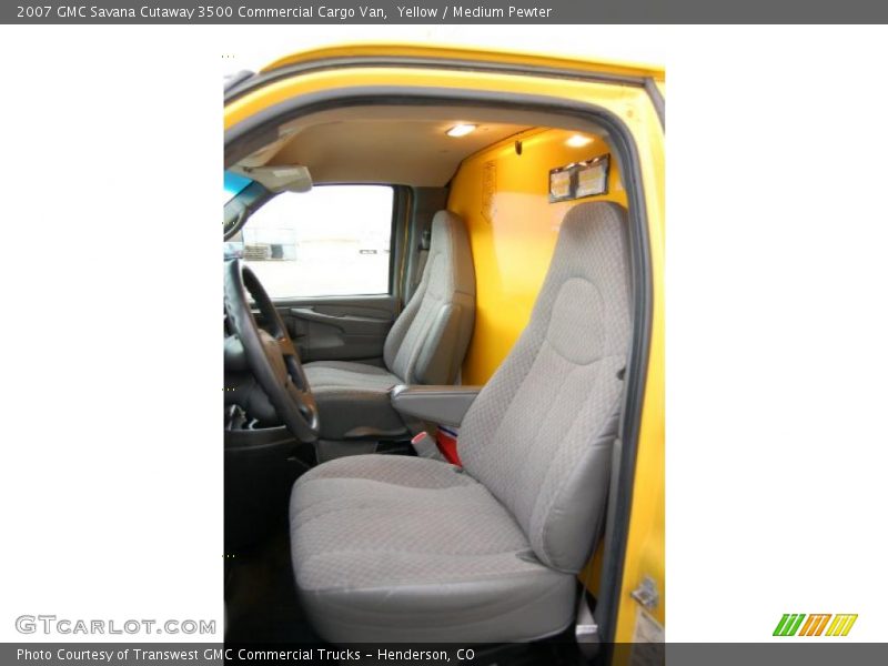 Yellow / Medium Pewter 2007 GMC Savana Cutaway 3500 Commercial Cargo Van