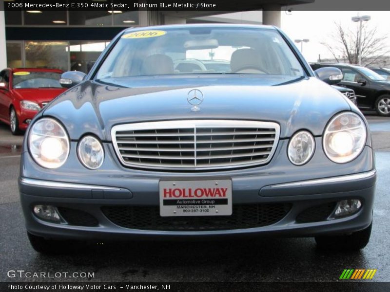 Platinum Blue Metallic / Stone 2006 Mercedes-Benz E 350 4Matic Sedan