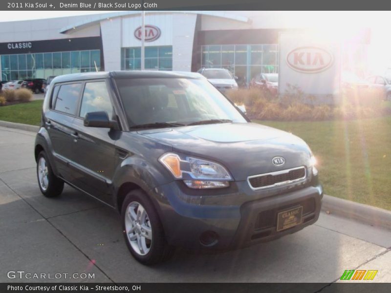 Denim Blue / Black Soul Logo Cloth 2011 Kia Soul +