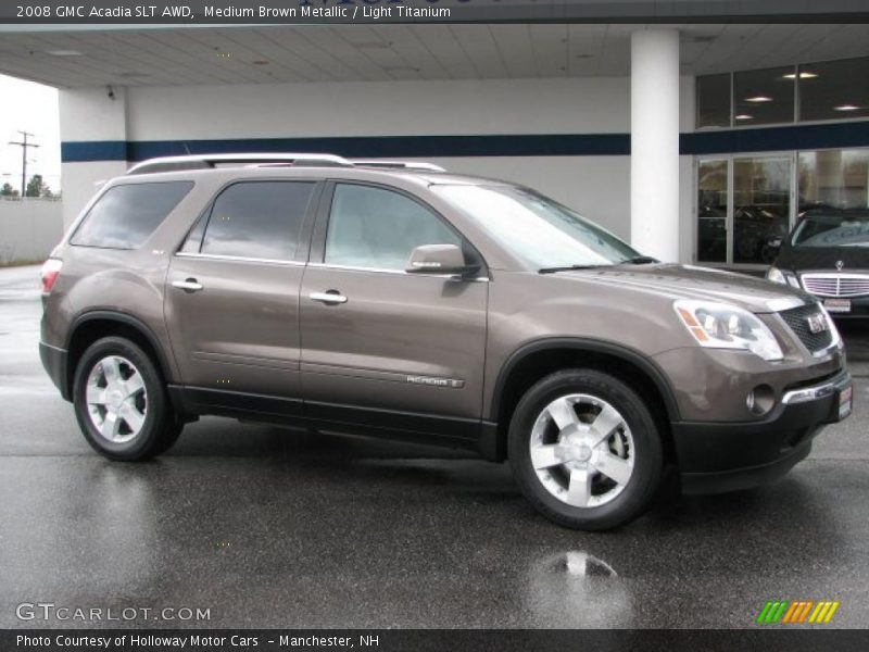 Medium Brown Metallic / Light Titanium 2008 GMC Acadia SLT AWD