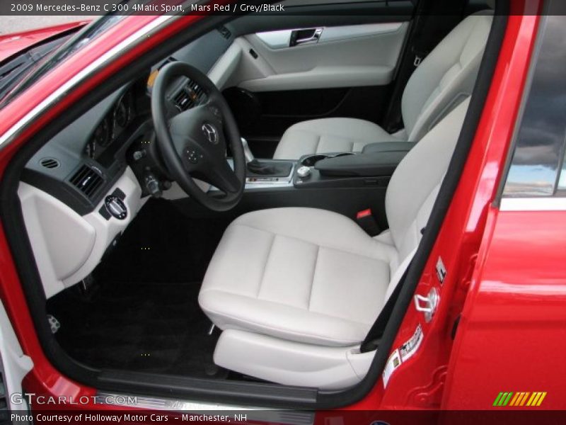 Mars Red / Grey/Black 2009 Mercedes-Benz C 300 4Matic Sport