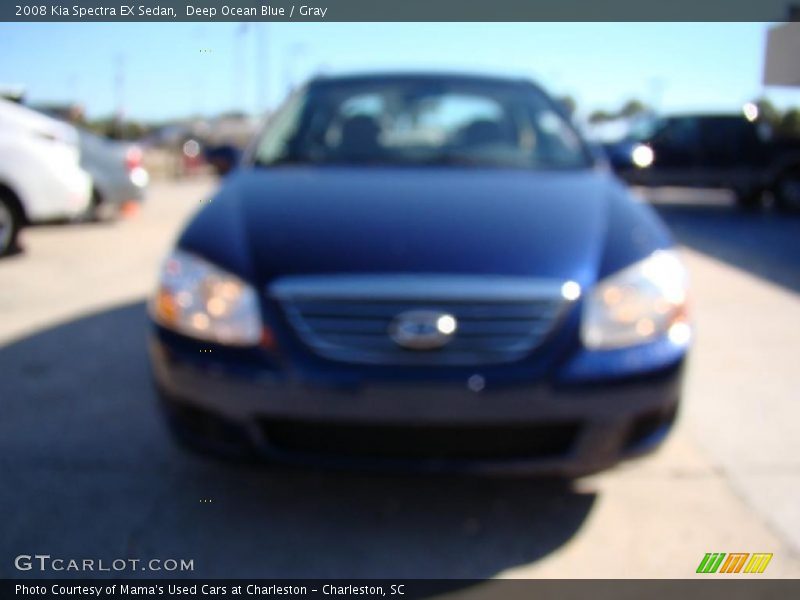 Deep Ocean Blue / Gray 2008 Kia Spectra EX Sedan