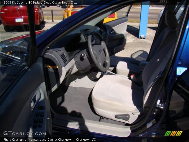 Deep Ocean Blue / Gray 2008 Kia Spectra EX Sedan