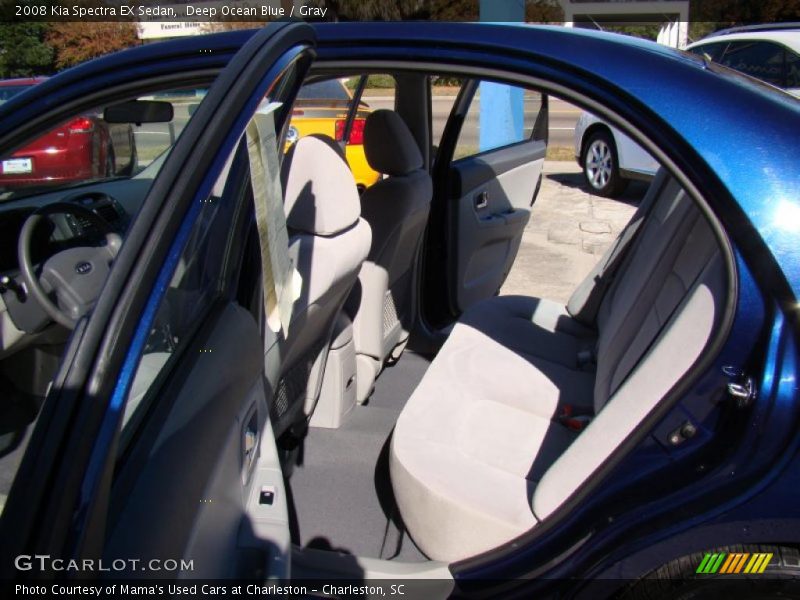 Deep Ocean Blue / Gray 2008 Kia Spectra EX Sedan