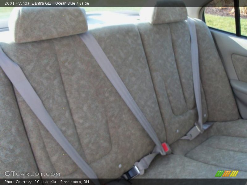 Ocean Blue / Beige 2001 Hyundai Elantra GLS