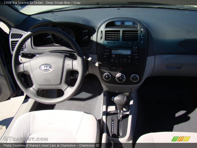 Deep Ocean Blue / Gray 2008 Kia Spectra EX Sedan