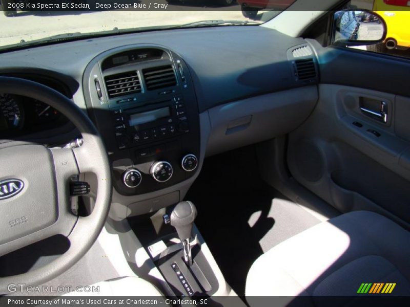 Deep Ocean Blue / Gray 2008 Kia Spectra EX Sedan