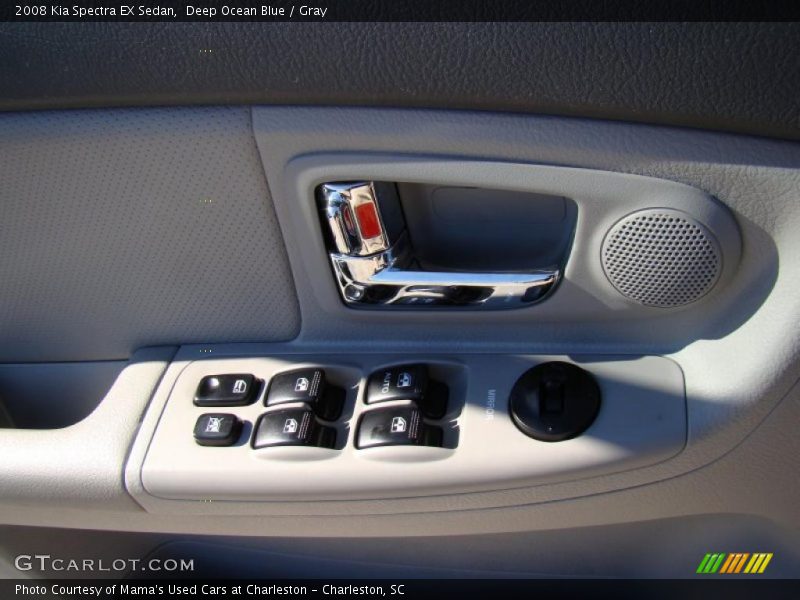 Deep Ocean Blue / Gray 2008 Kia Spectra EX Sedan