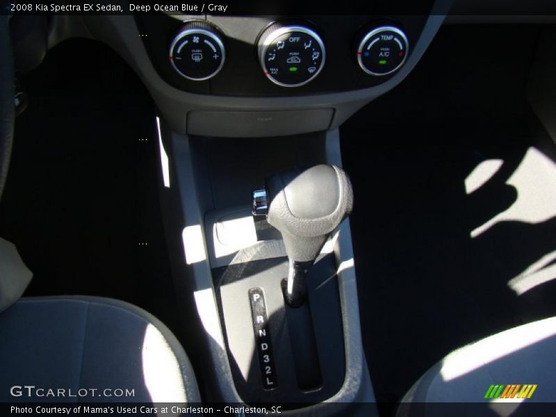 Deep Ocean Blue / Gray 2008 Kia Spectra EX Sedan