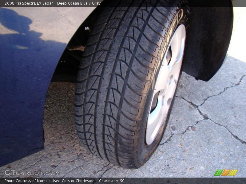 Deep Ocean Blue / Gray 2008 Kia Spectra EX Sedan