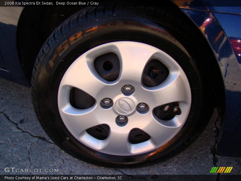 Deep Ocean Blue / Gray 2008 Kia Spectra EX Sedan