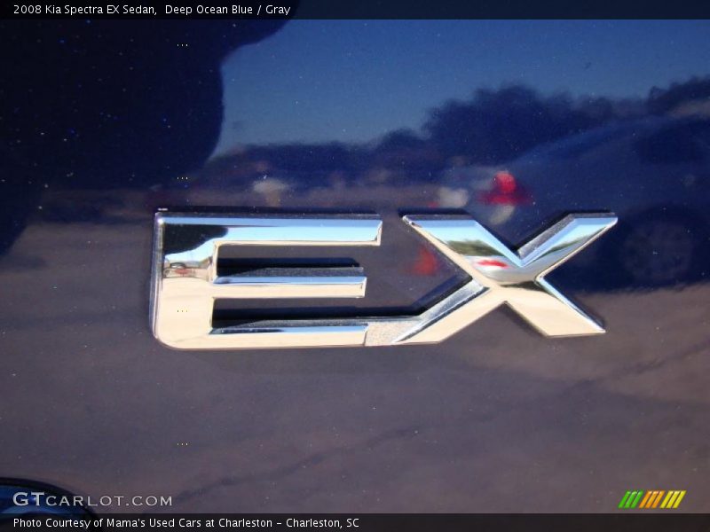 Deep Ocean Blue / Gray 2008 Kia Spectra EX Sedan