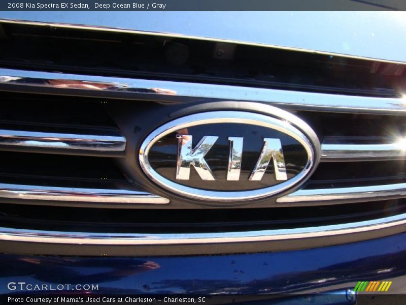 Deep Ocean Blue / Gray 2008 Kia Spectra EX Sedan