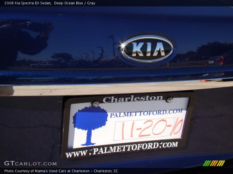 Deep Ocean Blue / Gray 2008 Kia Spectra EX Sedan