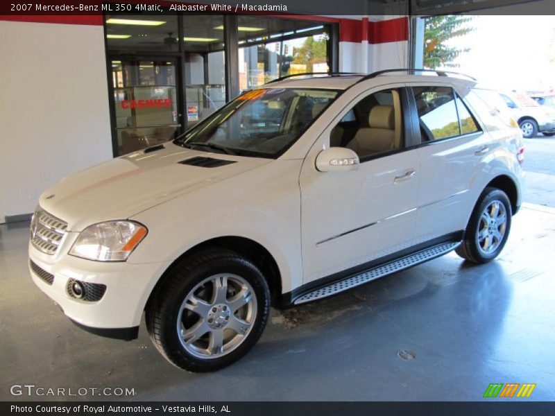 Alabaster White / Macadamia 2007 Mercedes-Benz ML 350 4Matic