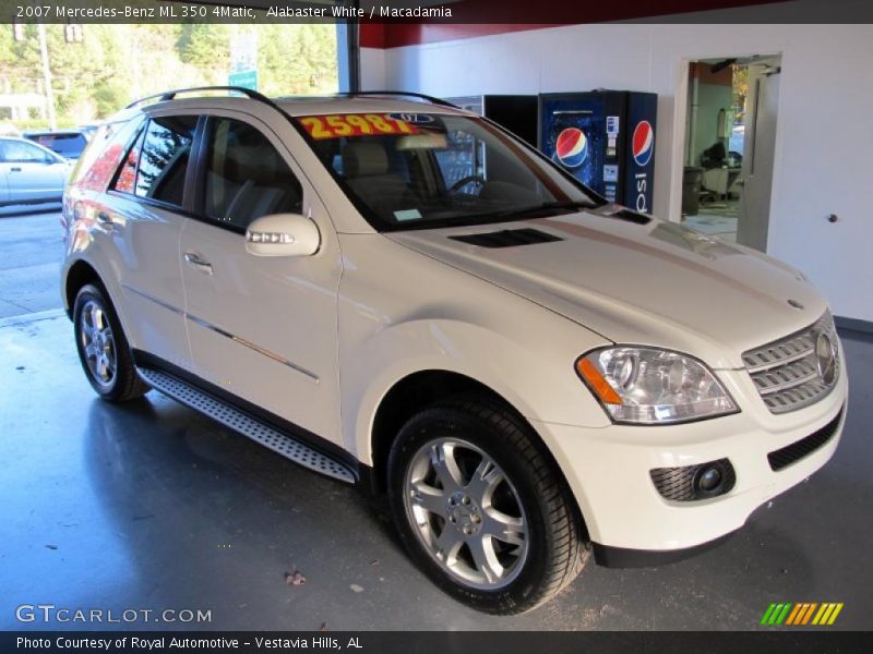 Alabaster White / Macadamia 2007 Mercedes-Benz ML 350 4Matic