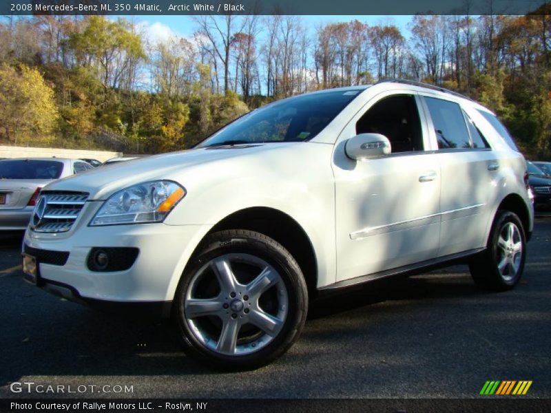Arctic White / Black 2008 Mercedes-Benz ML 350 4Matic