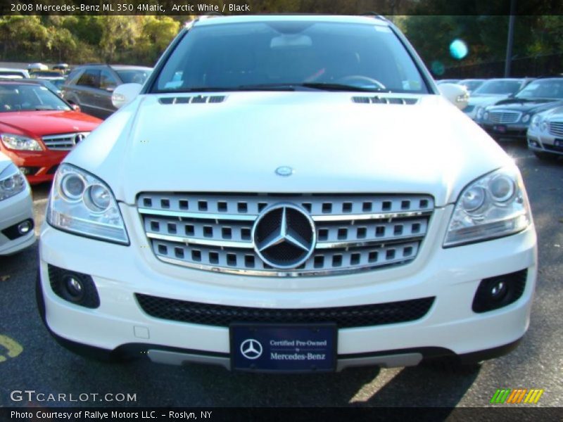 Arctic White / Black 2008 Mercedes-Benz ML 350 4Matic