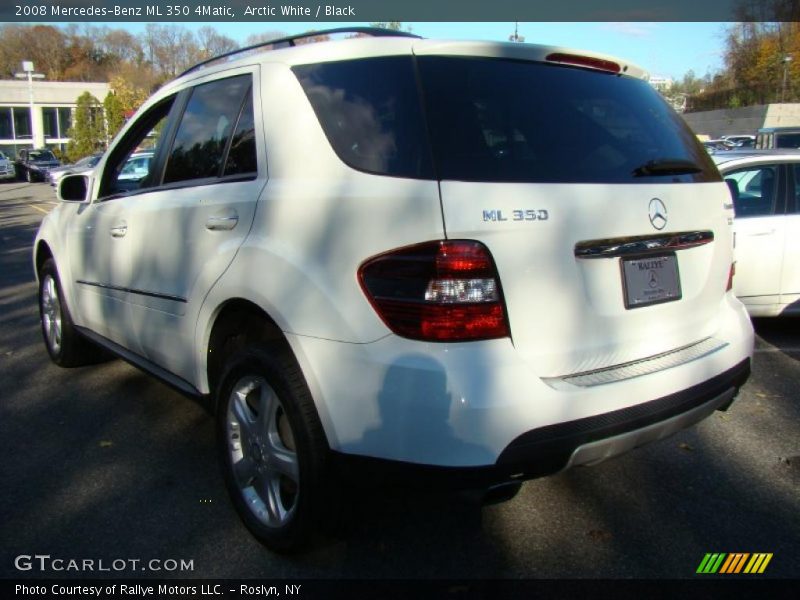 Arctic White / Black 2008 Mercedes-Benz ML 350 4Matic