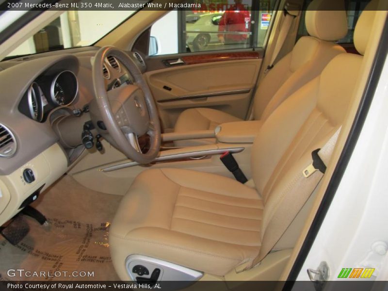 Alabaster White / Macadamia 2007 Mercedes-Benz ML 350 4Matic