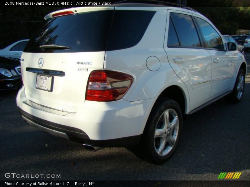 Arctic White / Black 2008 Mercedes-Benz ML 350 4Matic