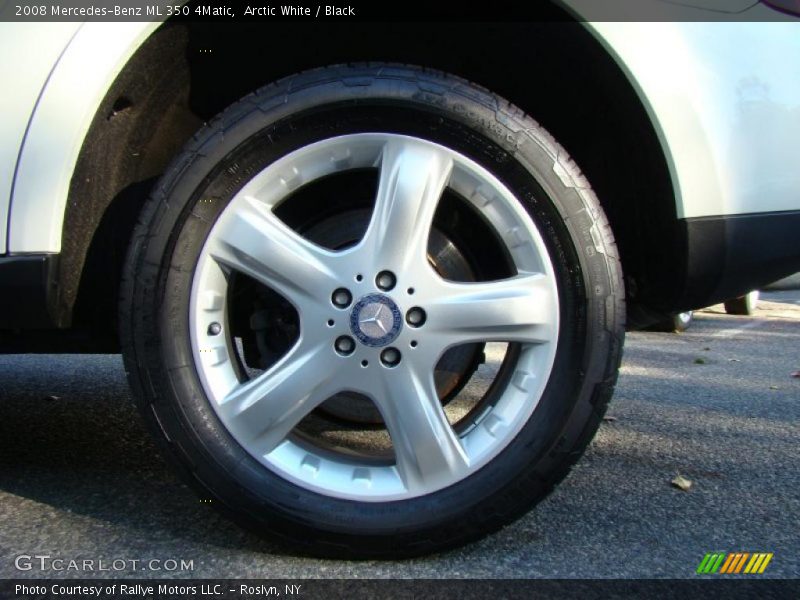 Arctic White / Black 2008 Mercedes-Benz ML 350 4Matic