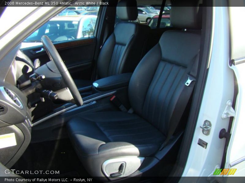 Arctic White / Black 2008 Mercedes-Benz ML 350 4Matic
