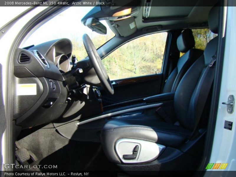 Arctic White / Black 2008 Mercedes-Benz ML 350 4Matic