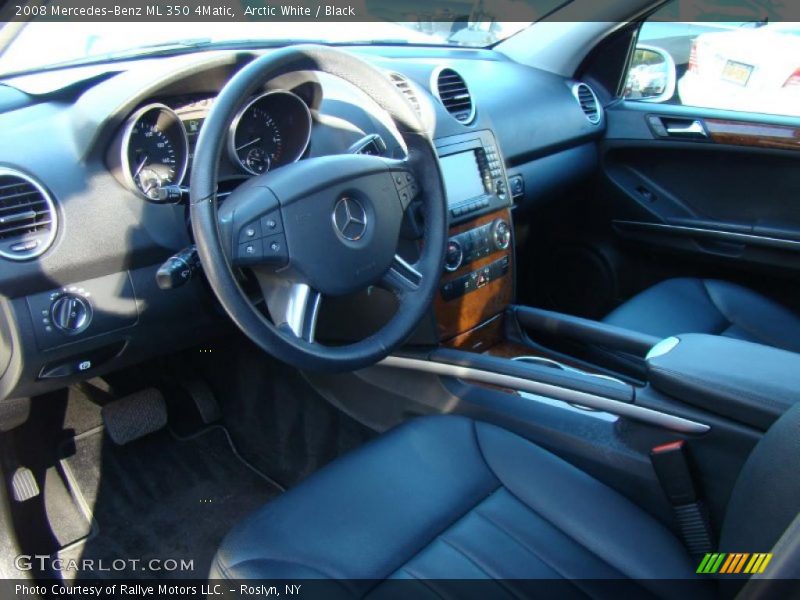 Arctic White / Black 2008 Mercedes-Benz ML 350 4Matic