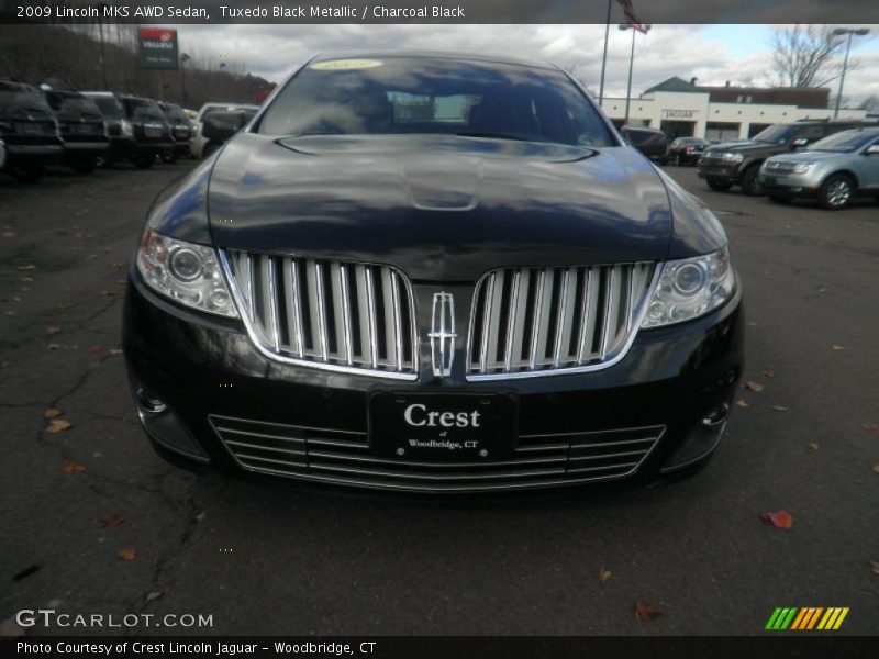 Tuxedo Black Metallic / Charcoal Black 2009 Lincoln MKS AWD Sedan