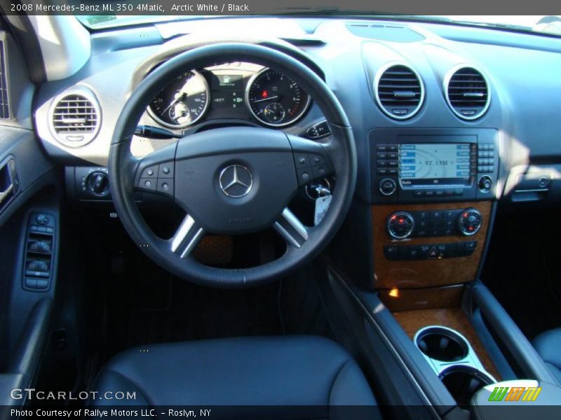 Arctic White / Black 2008 Mercedes-Benz ML 350 4Matic