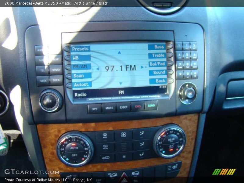 Arctic White / Black 2008 Mercedes-Benz ML 350 4Matic