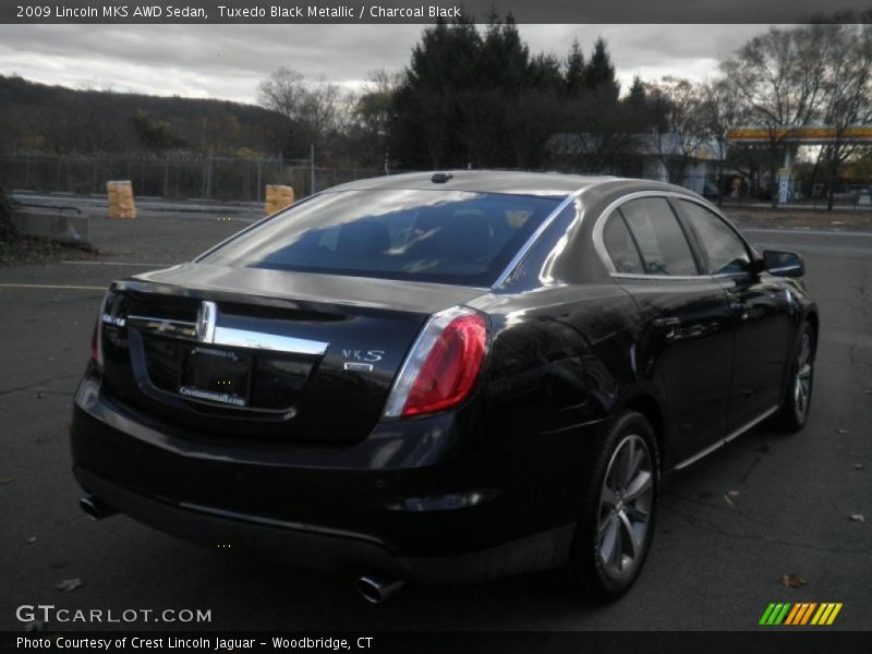 Tuxedo Black Metallic / Charcoal Black 2009 Lincoln MKS AWD Sedan