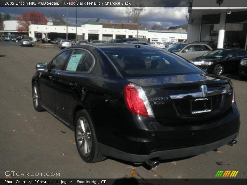 Tuxedo Black Metallic / Charcoal Black 2009 Lincoln MKS AWD Sedan