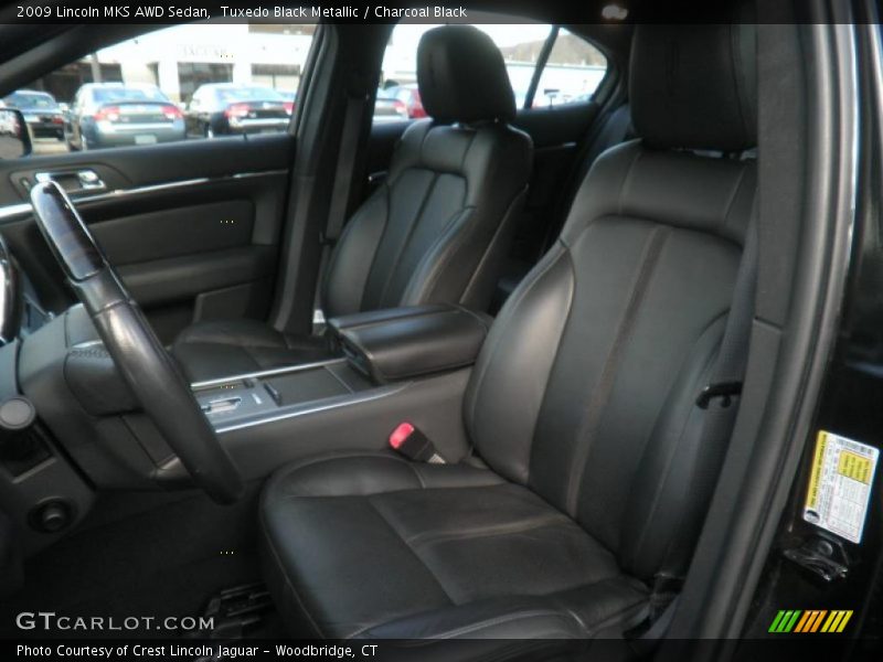 Tuxedo Black Metallic / Charcoal Black 2009 Lincoln MKS AWD Sedan