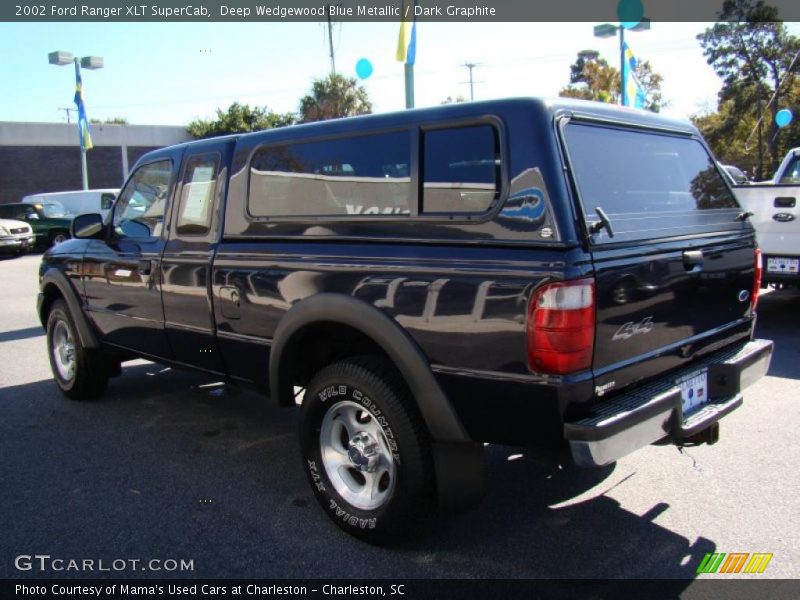 Deep Wedgewood Blue Metallic / Dark Graphite 2002 Ford Ranger XLT SuperCab