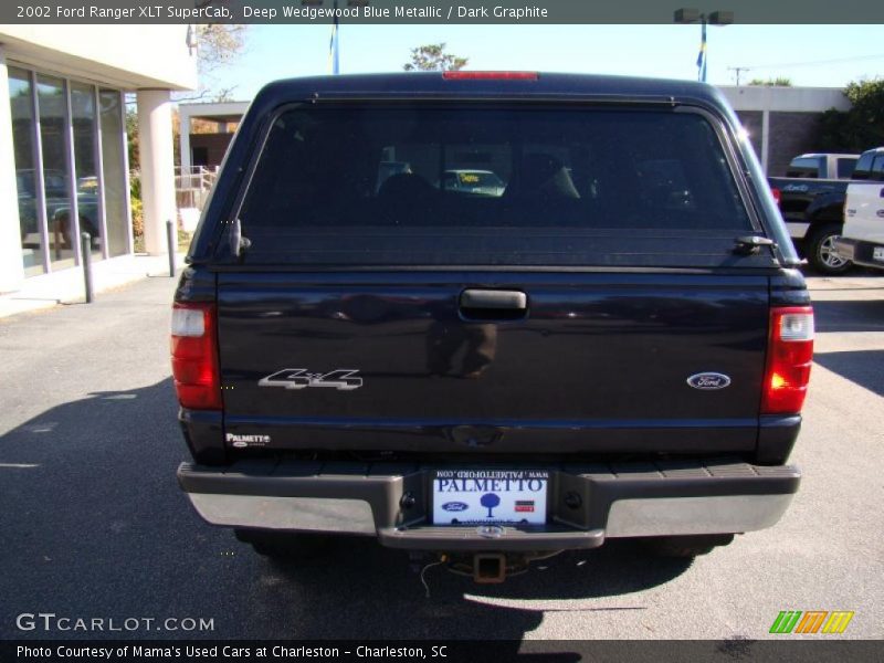 Deep Wedgewood Blue Metallic / Dark Graphite 2002 Ford Ranger XLT SuperCab