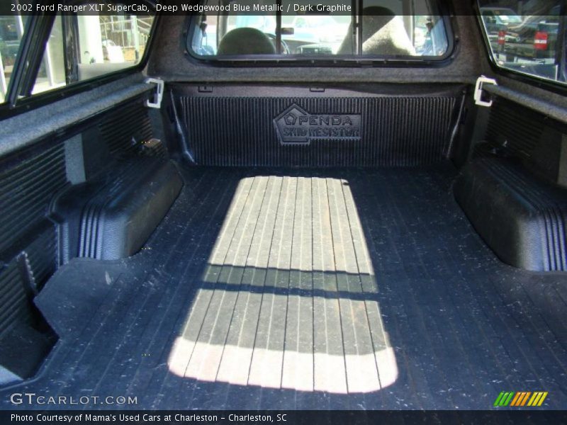 Deep Wedgewood Blue Metallic / Dark Graphite 2002 Ford Ranger XLT SuperCab