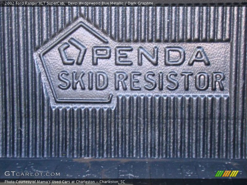 Deep Wedgewood Blue Metallic / Dark Graphite 2002 Ford Ranger XLT SuperCab
