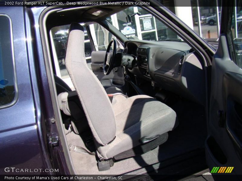Deep Wedgewood Blue Metallic / Dark Graphite 2002 Ford Ranger XLT SuperCab
