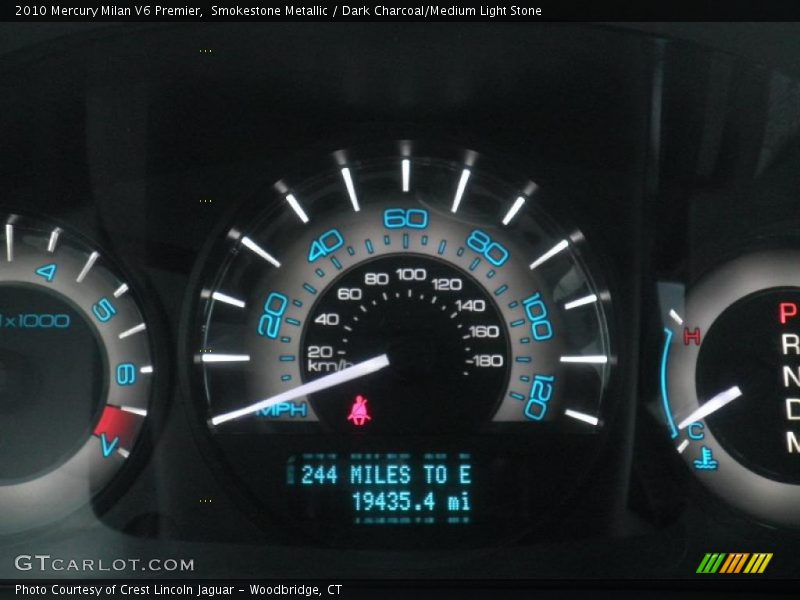 Smokestone Metallic / Dark Charcoal/Medium Light Stone 2010 Mercury Milan V6 Premier