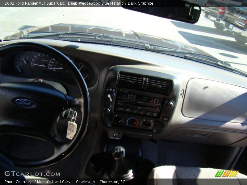 Deep Wedgewood Blue Metallic / Dark Graphite 2002 Ford Ranger XLT SuperCab