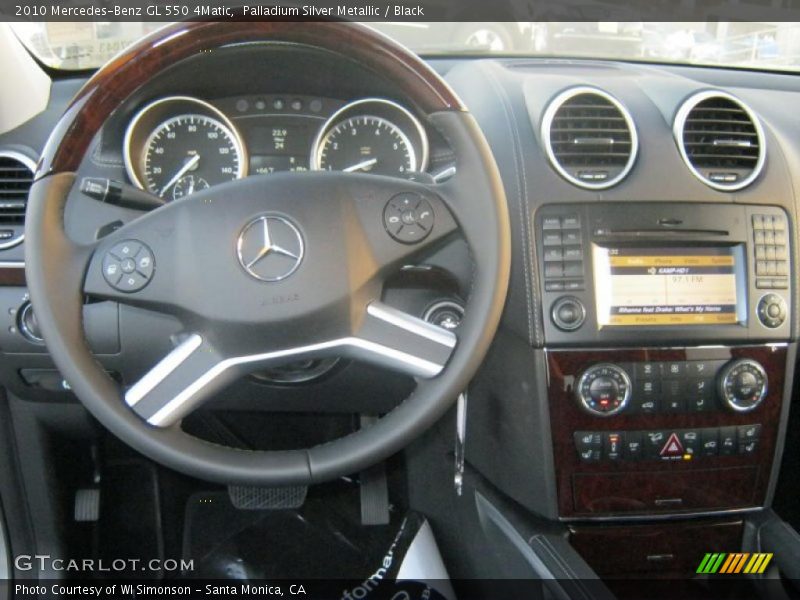 Palladium Silver Metallic / Black 2010 Mercedes-Benz GL 550 4Matic