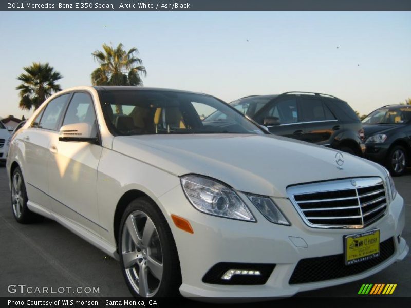 Arctic White / Ash/Black 2011 Mercedes-Benz E 350 Sedan