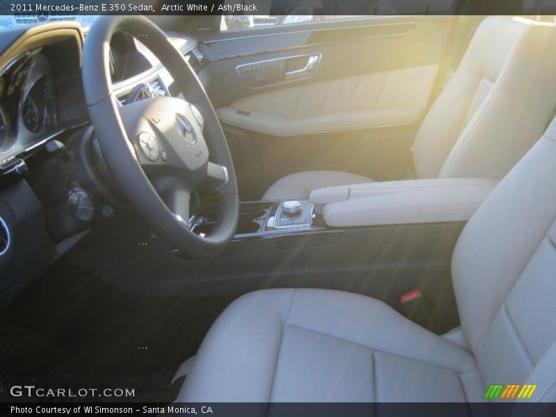 Arctic White / Ash/Black 2011 Mercedes-Benz E 350 Sedan