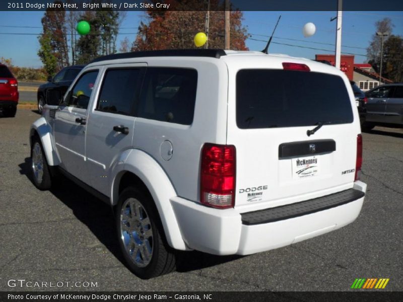 Bright White / Dark Slate Gray 2011 Dodge Nitro Heat