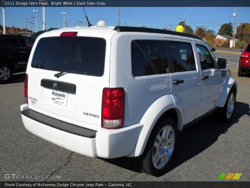 Bright White / Dark Slate Gray 2011 Dodge Nitro Heat