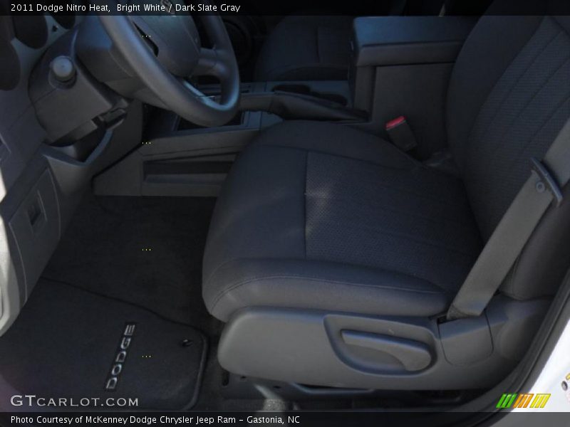 Bright White / Dark Slate Gray 2011 Dodge Nitro Heat