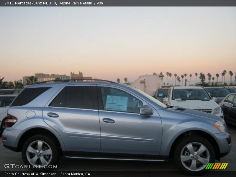 Alpine Rain Metallic / Ash 2011 Mercedes-Benz ML 350